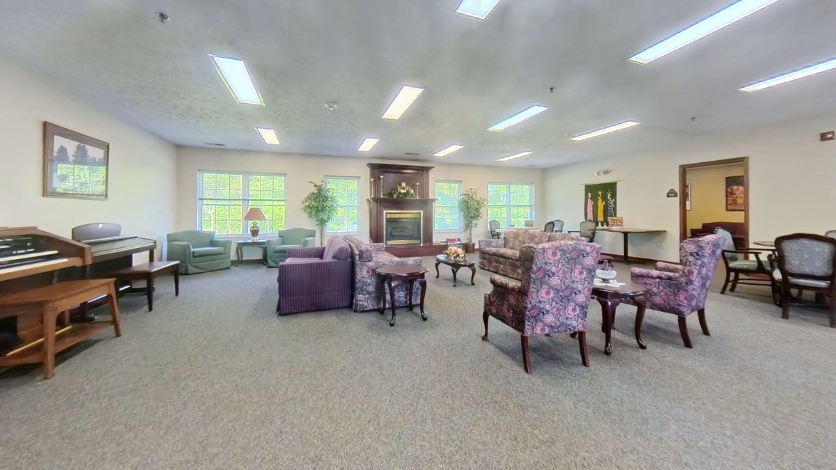 Emerald Pointe activities and gathering room